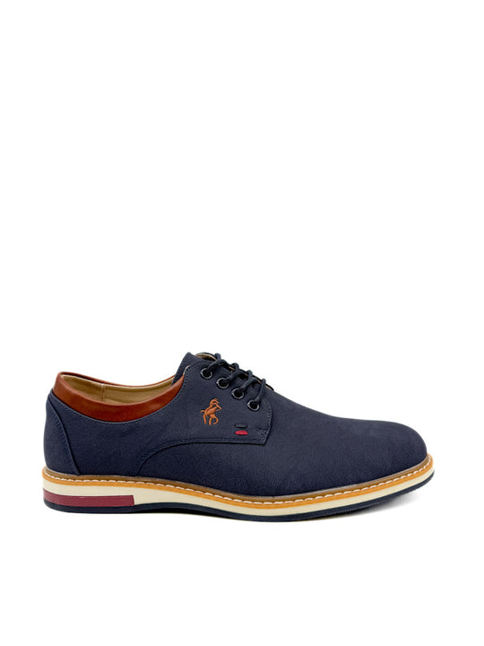 Zapatos de Vestir Informales de Piel Sintética Azul Marino Azul Marino