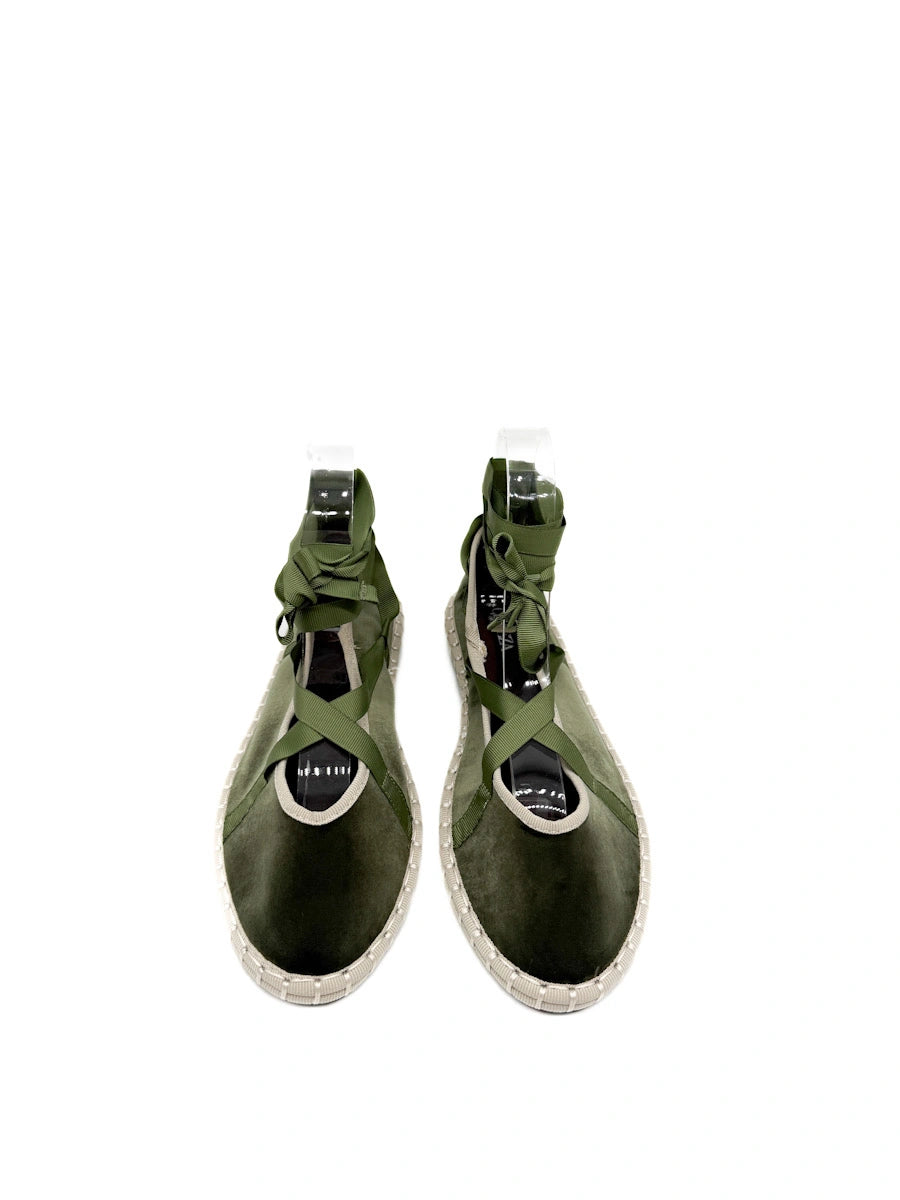 Bailarinas de Terciopelo con Cintas Cruzadas - Elegancia Artesanal