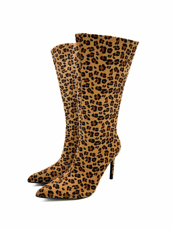 Bota Mujer Alta Leopardo YZ226