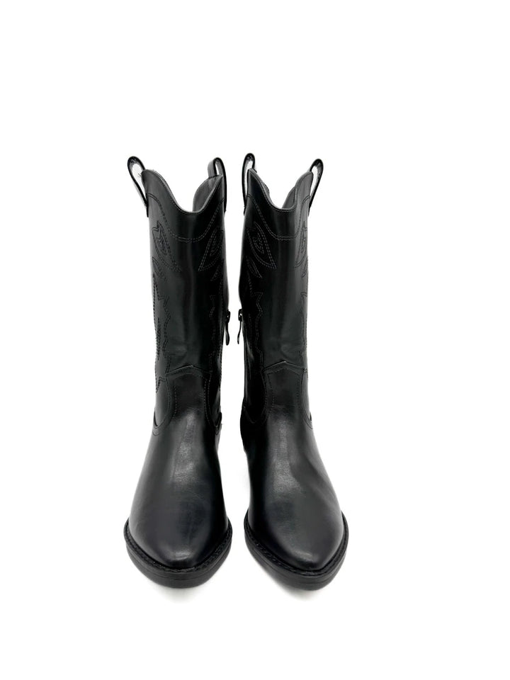 Botas Cowboy Media Caña – Estilo Campero con Bordados