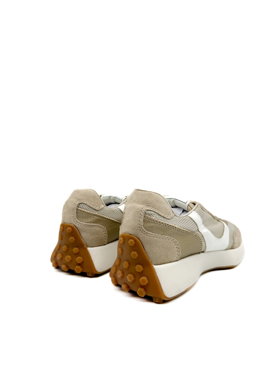 Corina Zapatillas Deportivas Retro con Paneles de Antelina y Malla