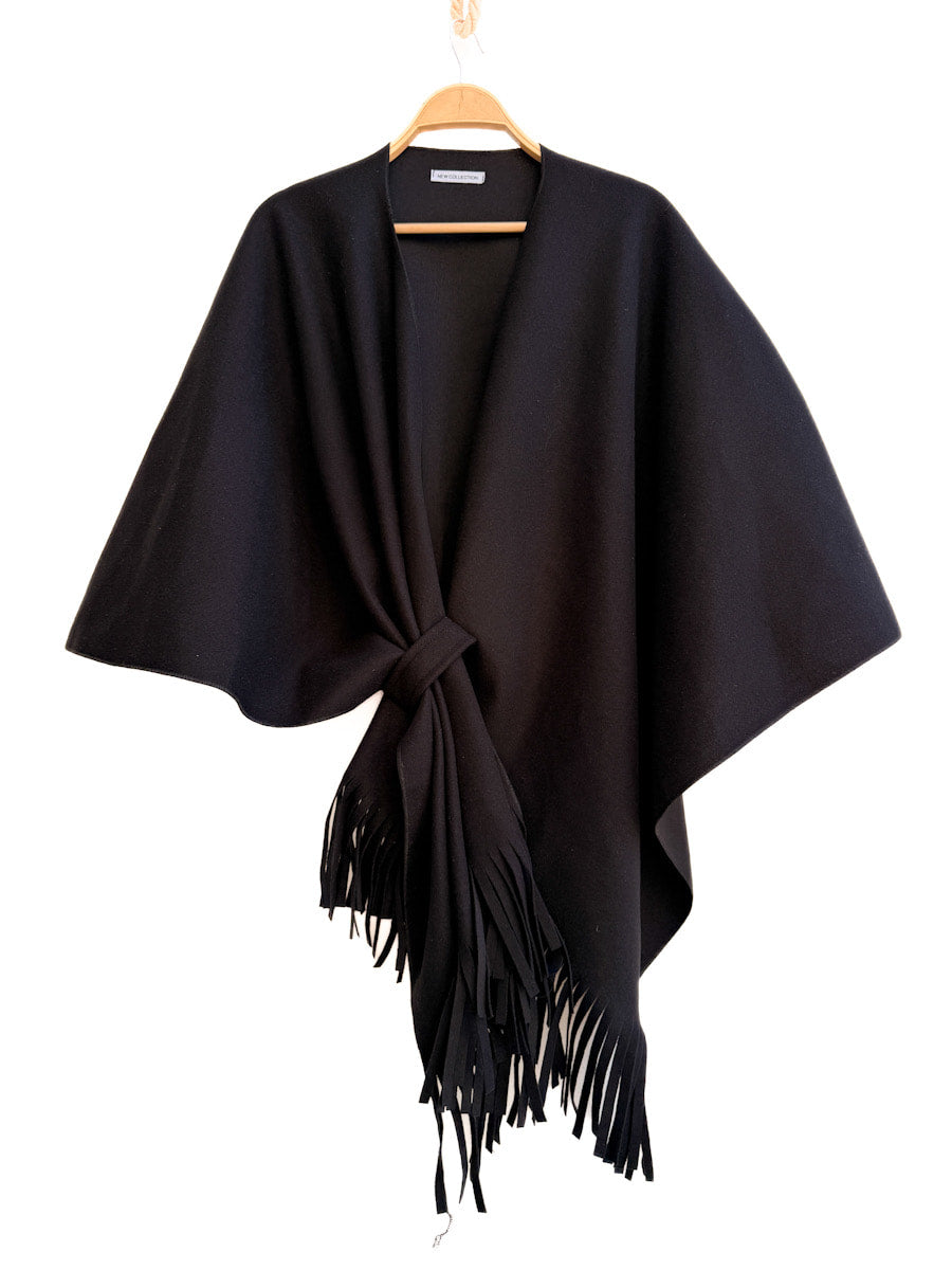 Poncho con Flecos