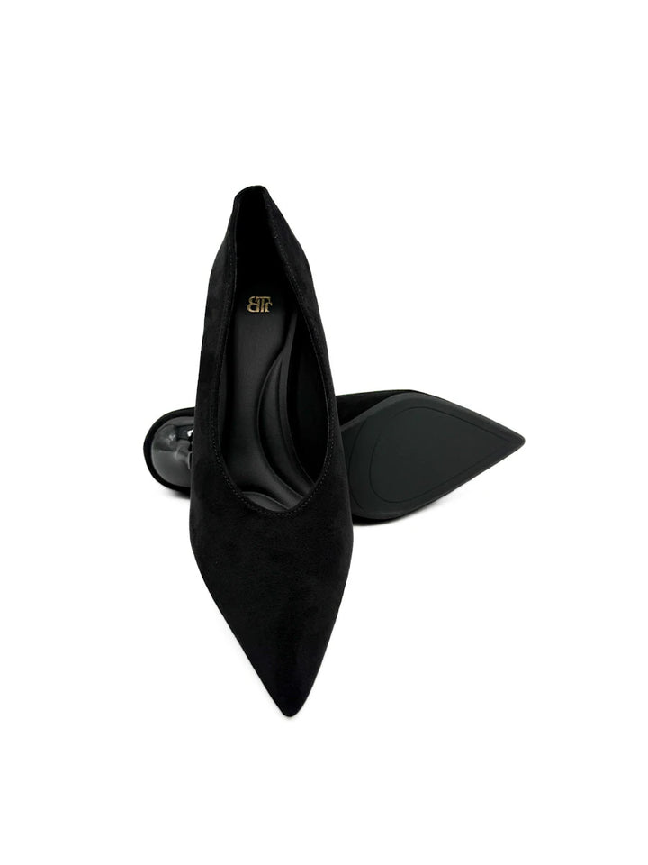 Zapatos de Salón Clásicos en Antelina con Punta Afilada