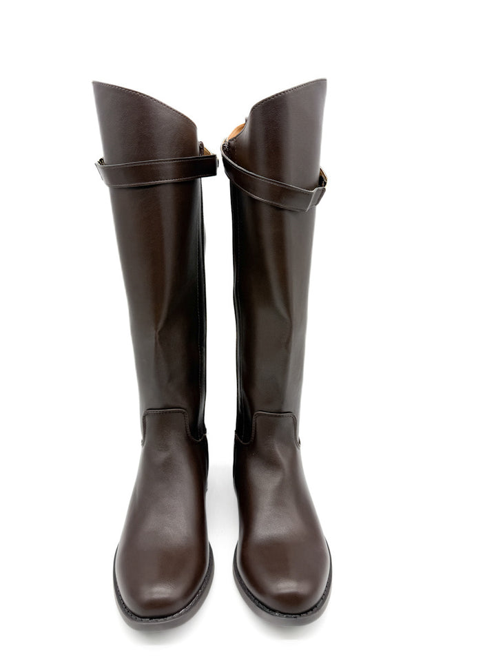 Botas de Montar Elegantes con Detalle de Tira Extraíble