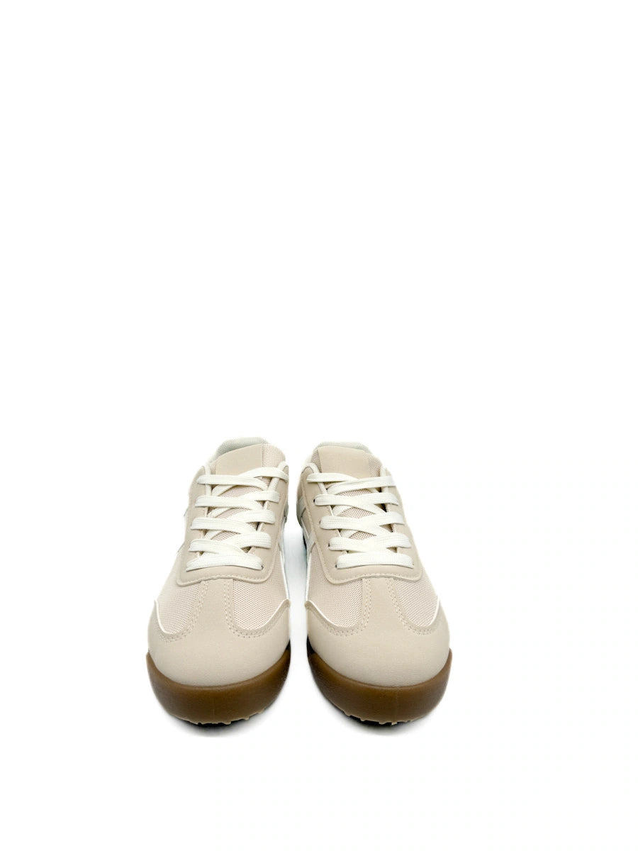 Zapatillas retro verde oliva vista frontal