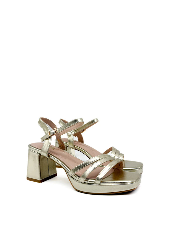 Sandalias de Fiesta con Plataforma y Tacón Ancho