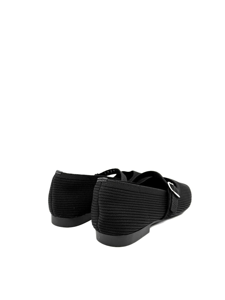 Elegantes Mary Janes de Punto con Hebilla