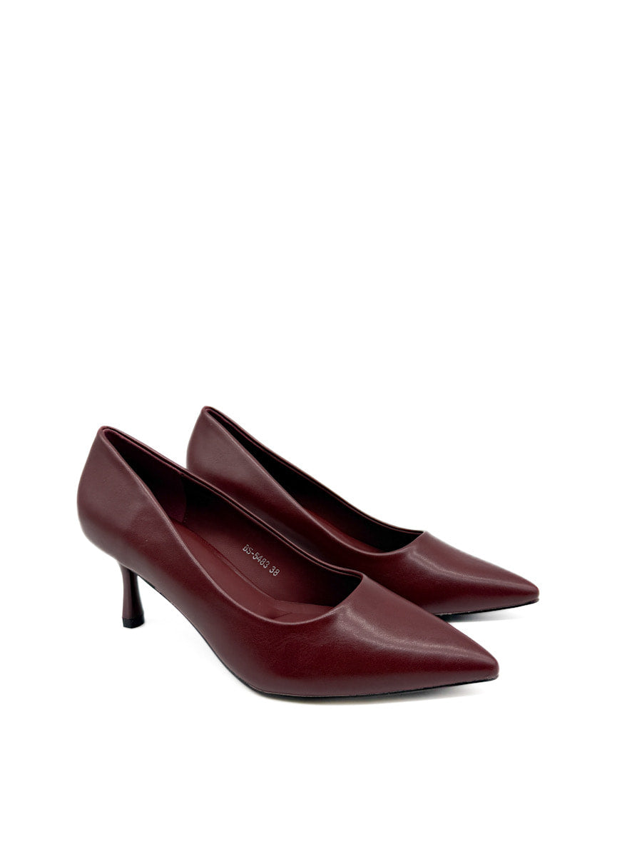 Zapatos de Tacón Clásicos: Elegancia Atemporal en Cuero Sintético