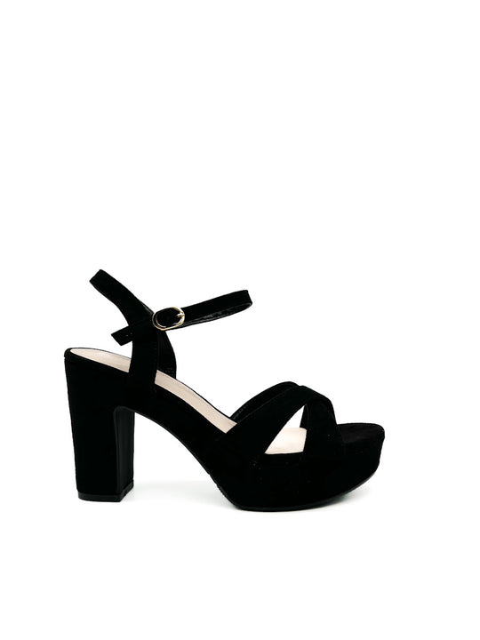 Sandalias Fiesta con Plataforma Referencia J65 Negro