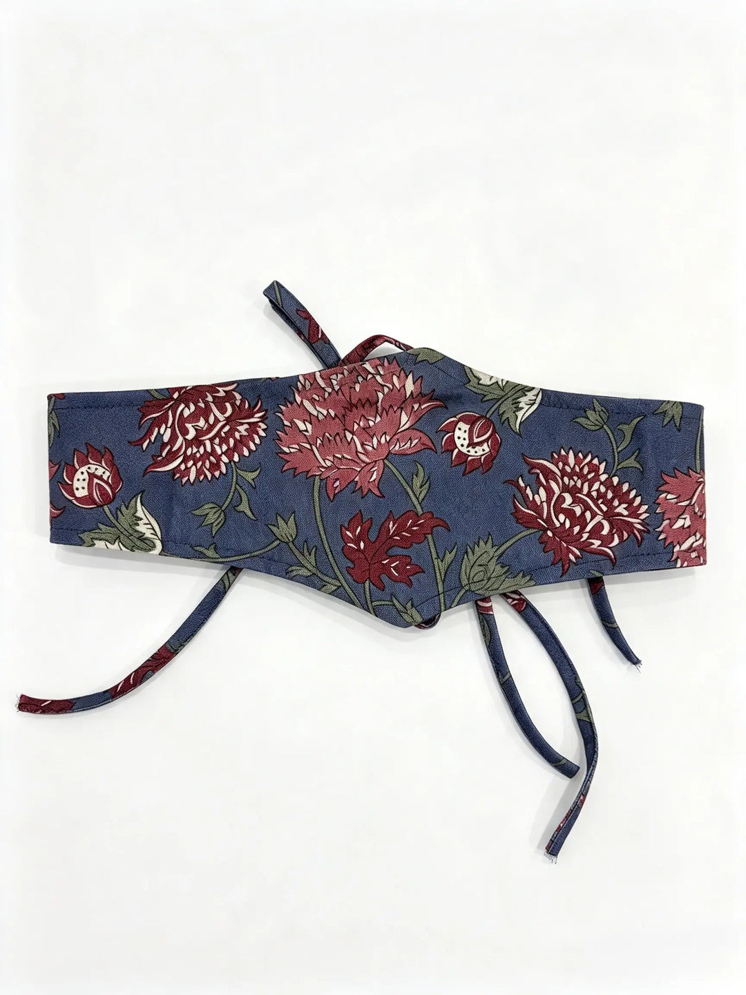 Fajín Reversible Floral con Lazadas – Estilo Boho Chic
