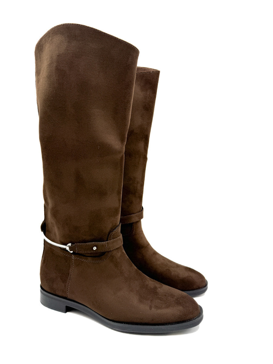 Botas altas con Tira Decorativa de Hebilla Removible Corina M5830