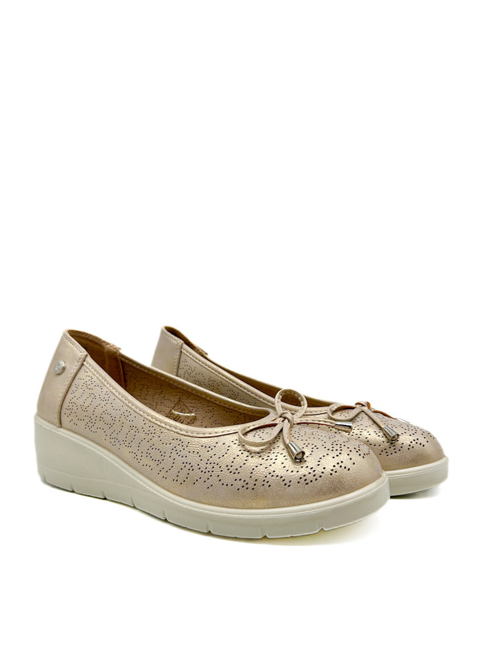 Zapato Cuña Baja Ligera Cómodo Para Mujer