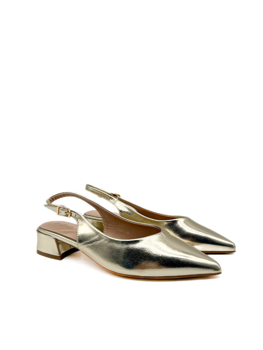 Zapatos Elegantes Destalonado de Tacón Bajo