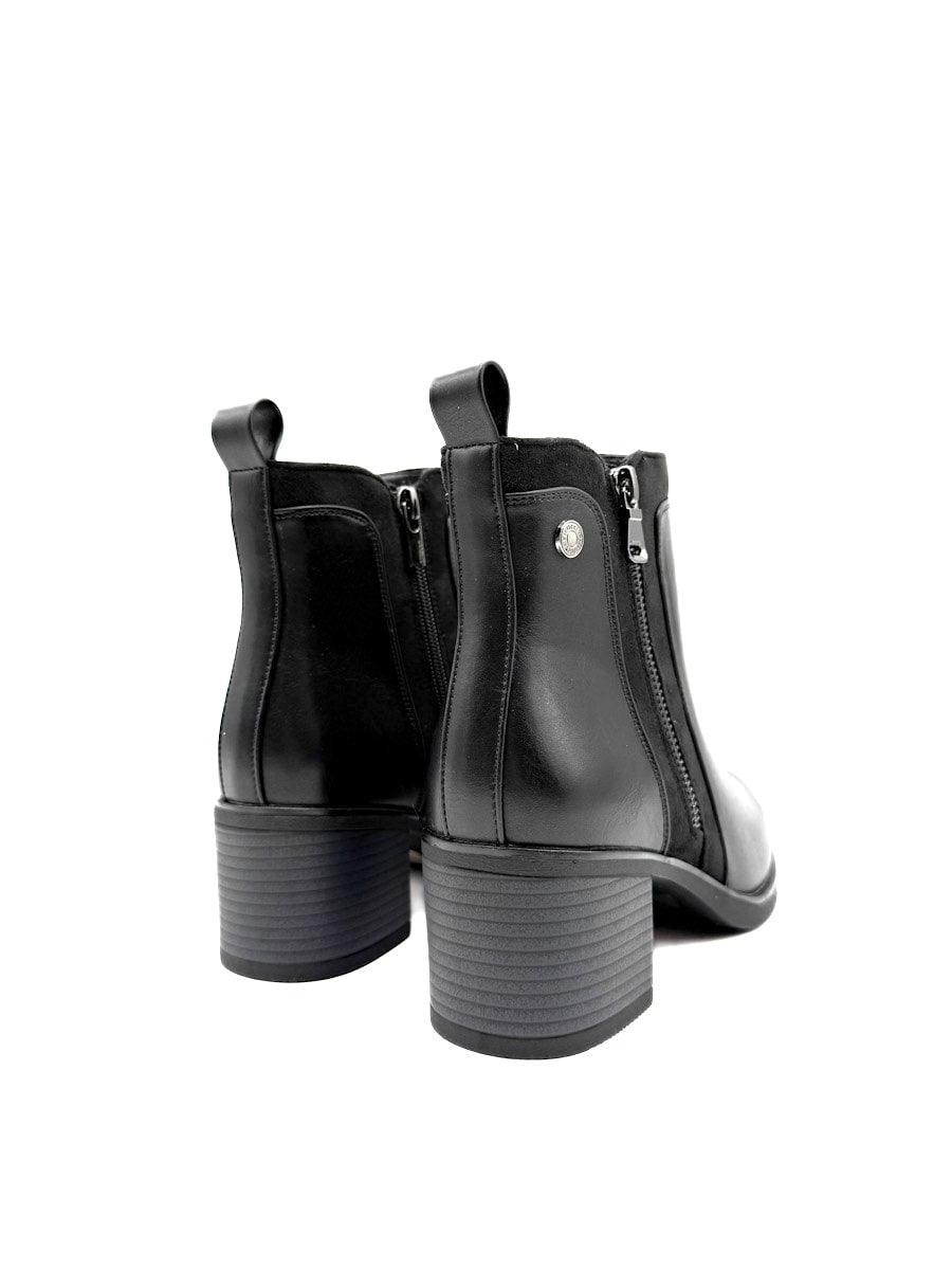 Botines de Tacones Medios: Elegancia y Comodidad en Cuero Sintético