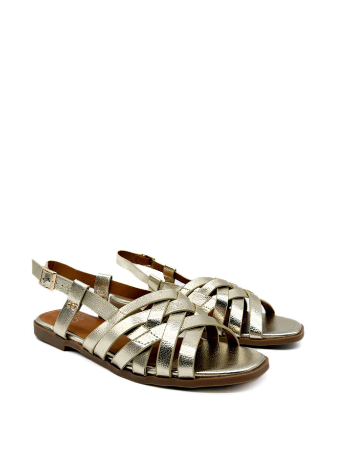 Sandalias Planas con Tiras Entrelazadas