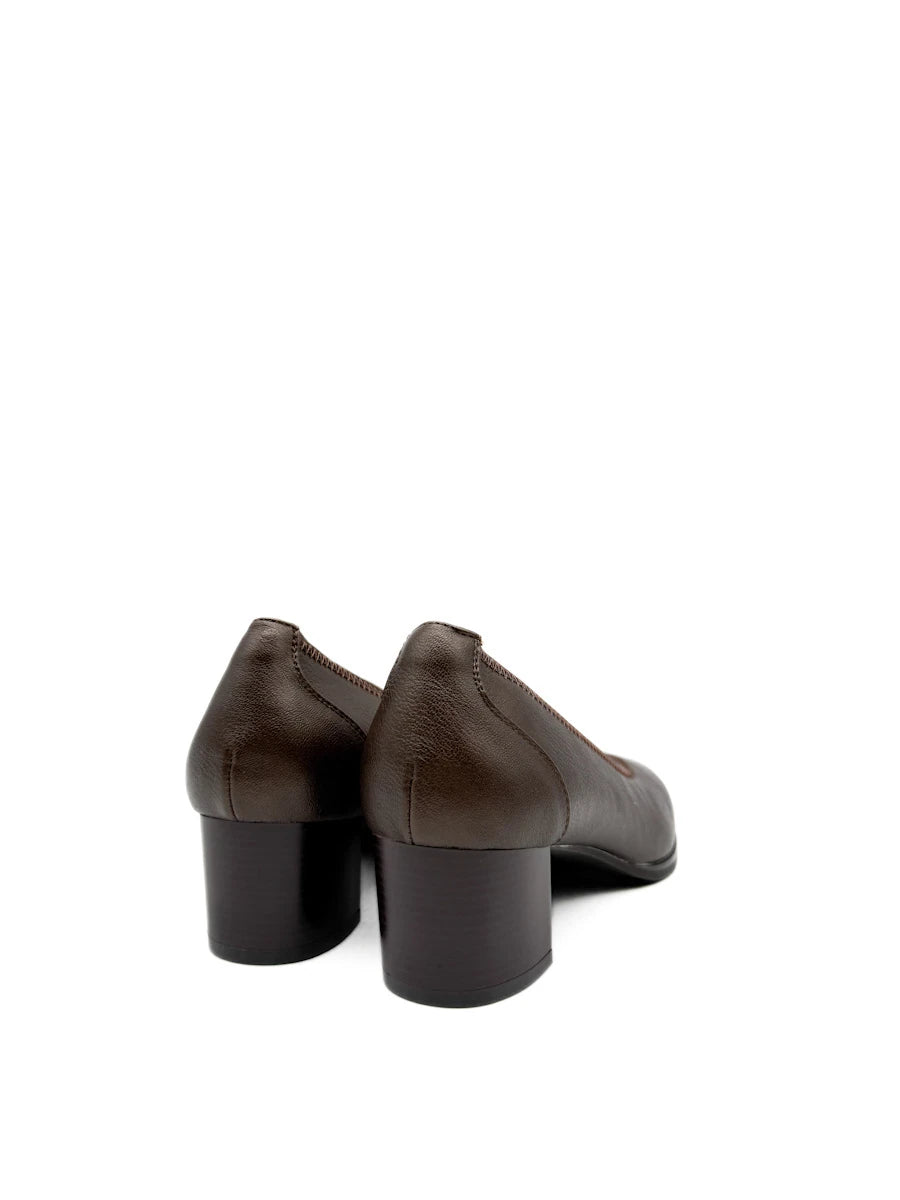 Zapatos Elegantes De Vestir Con Tacón Ancho Y Puntera Cuadrada Para Mujer