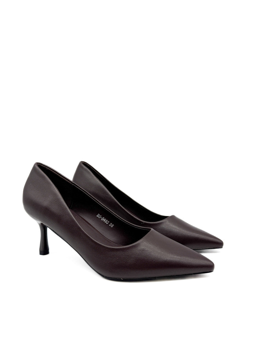 Zapatos de Tacón Clásicos: Elegancia Atemporal en Cuero Sintético