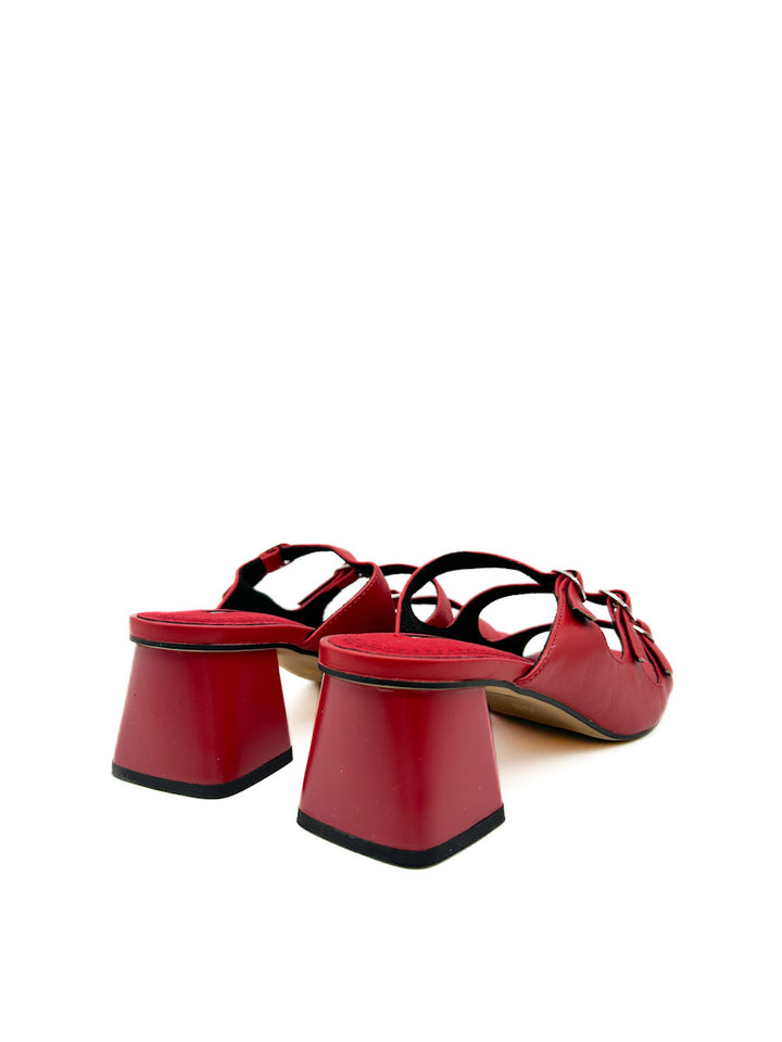 Sandalias de Tacón Medio con Hebillas Ajustables Corina M5371
