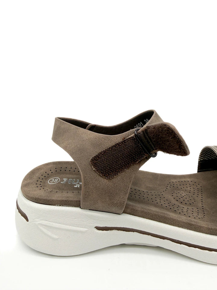 Sandalia de Confort Ergonómica con Doble Ajuste de Velcro