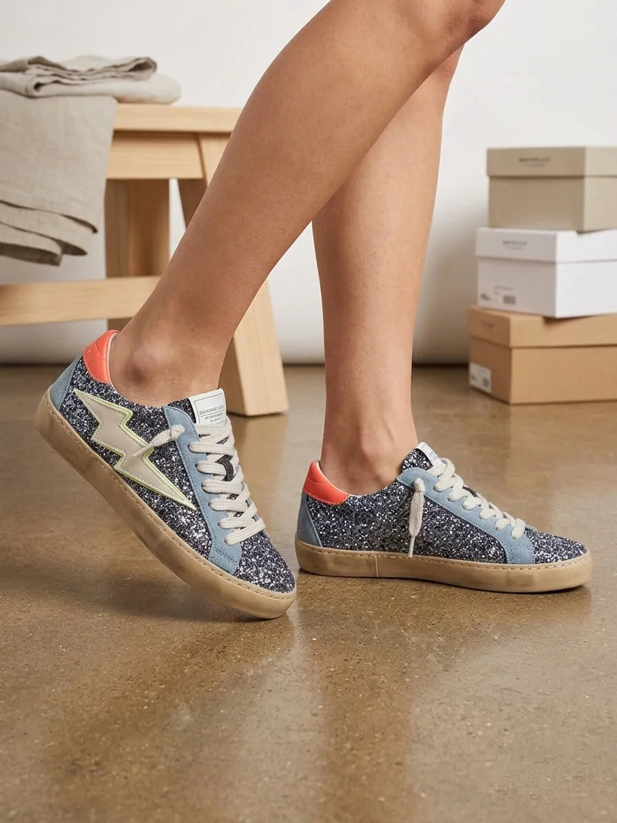Zapatillas Rayo Purpurina Corina