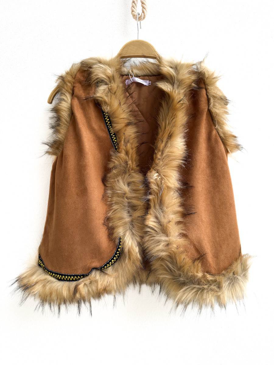 Chaleco LR2600 Antelina Búfalo Camel