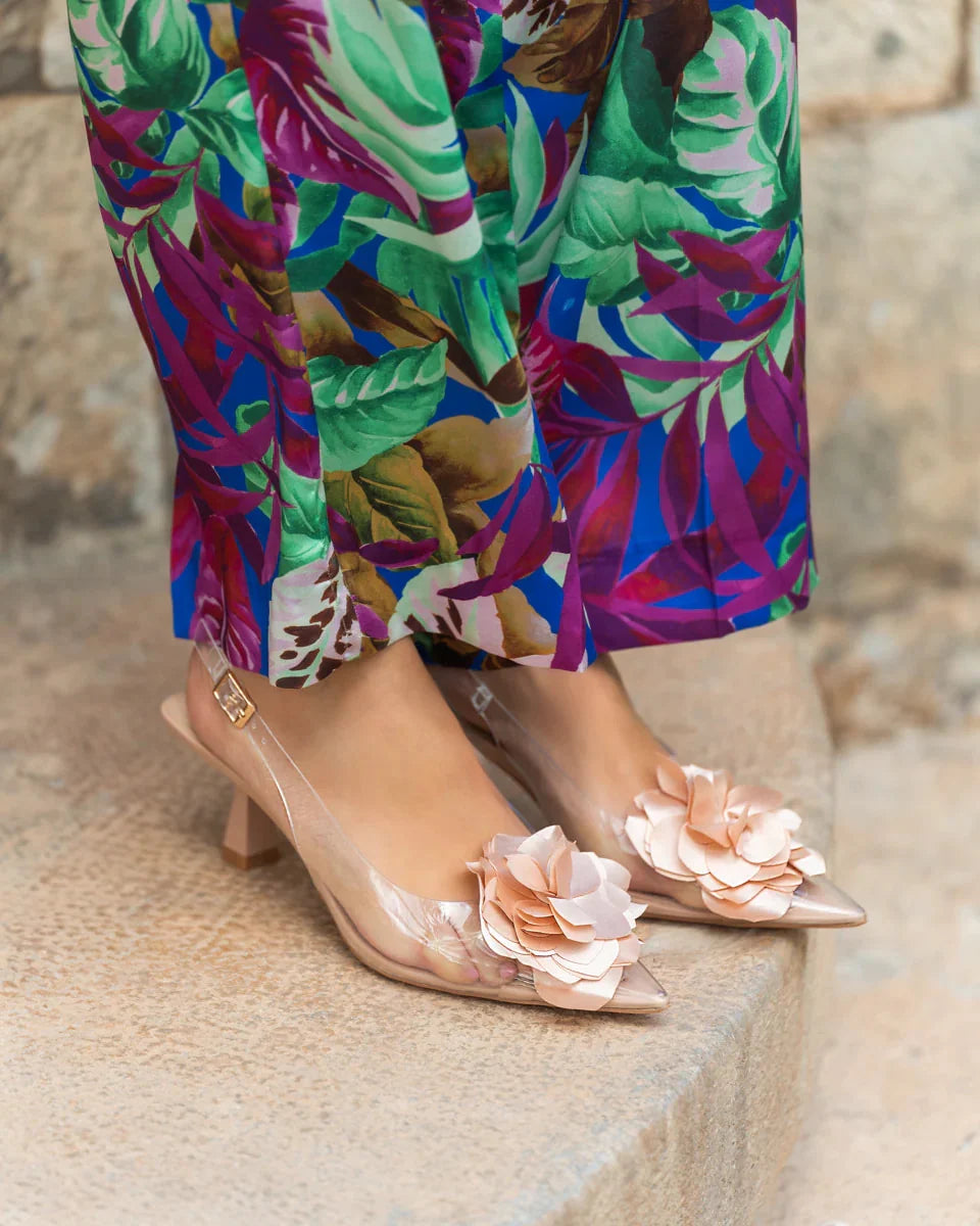 Zapato Vinilo Flor Referencia HE-5061