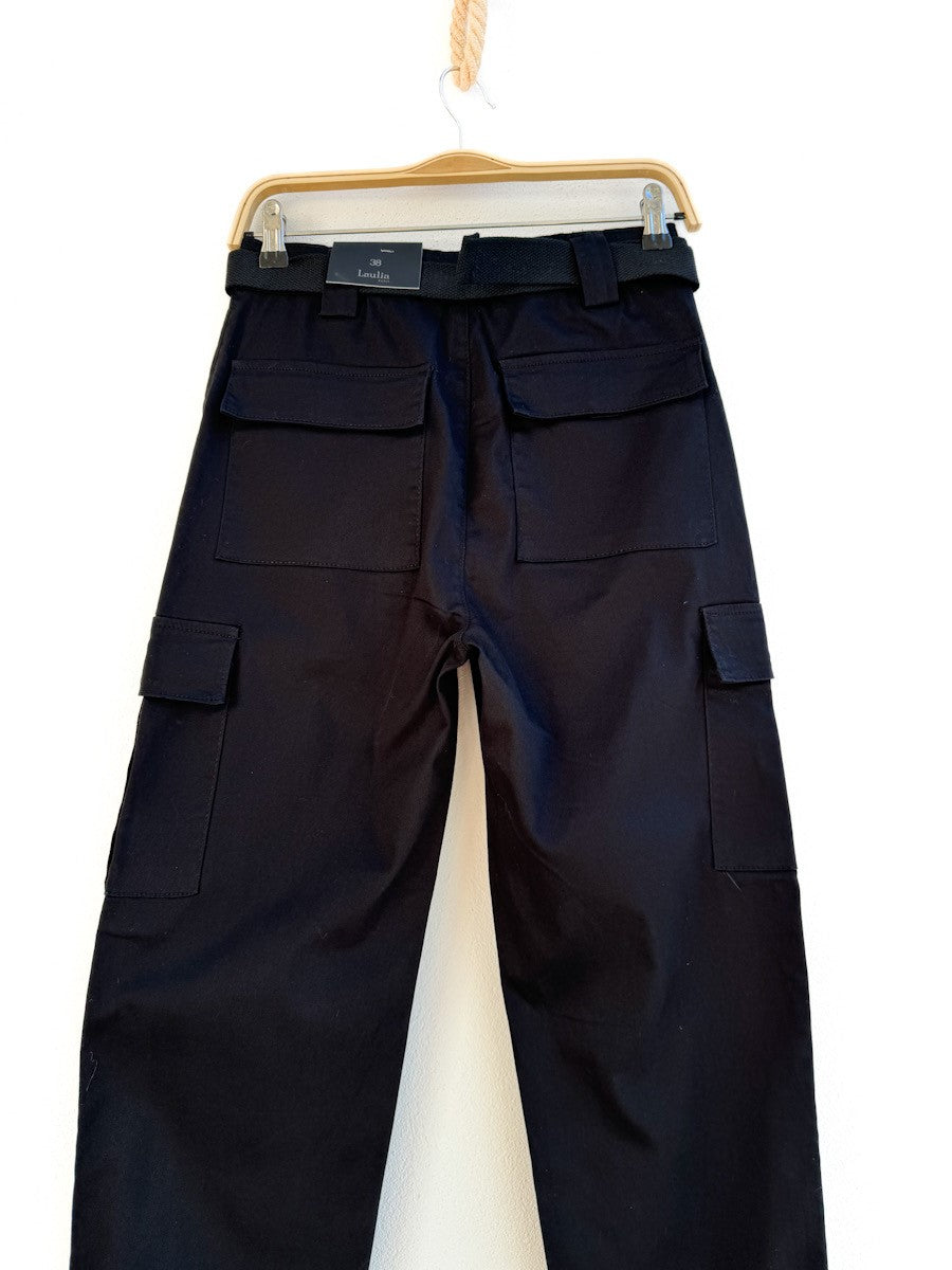 Pantalón Cargo con Cinturón Ajustable