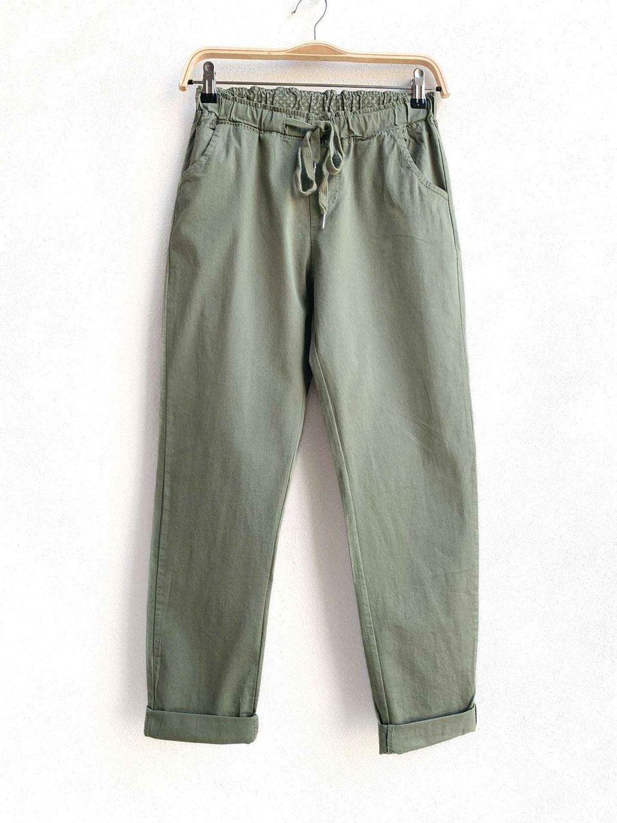 Pantalón Básico de Mujer Verde