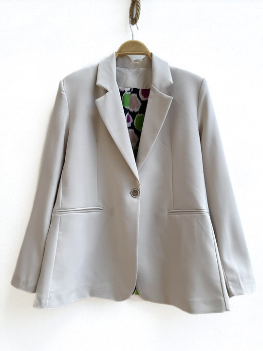 Blazer Liso Beige S