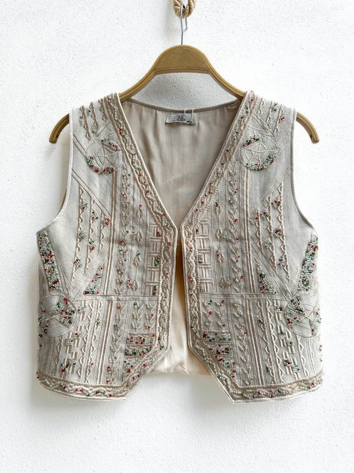 Chleco Pedreria Beige