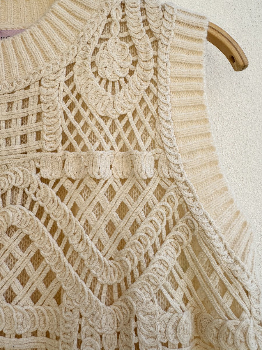 Chaleco Punto Crochet