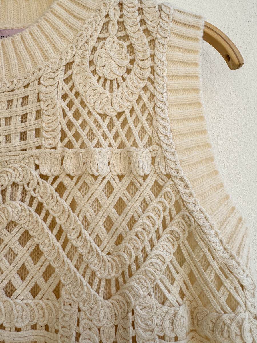 Chaleco Punto Crochet