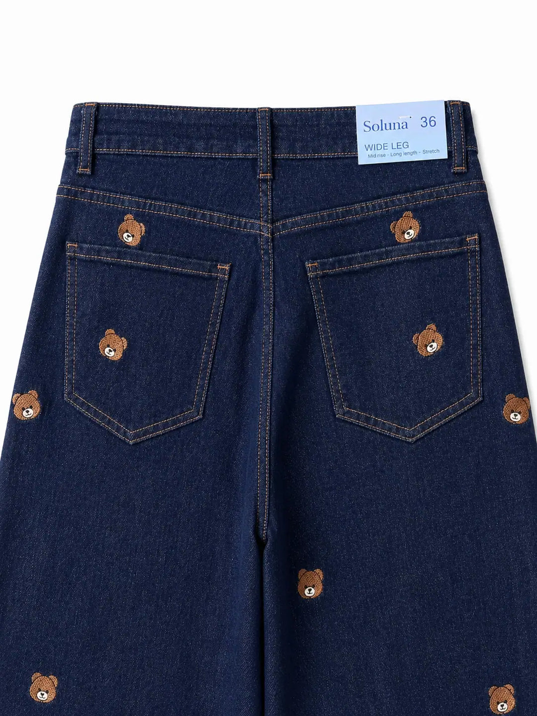 Vaqueros Wide Leg Teddy Bear