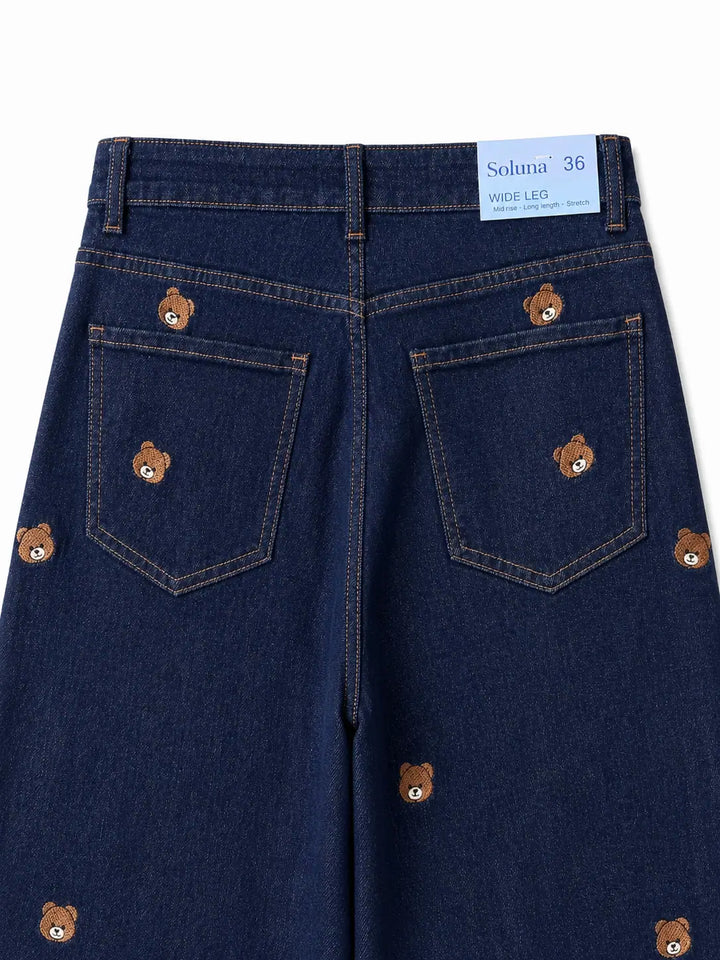 Vaqueros Wide Leg Teddy Bear
