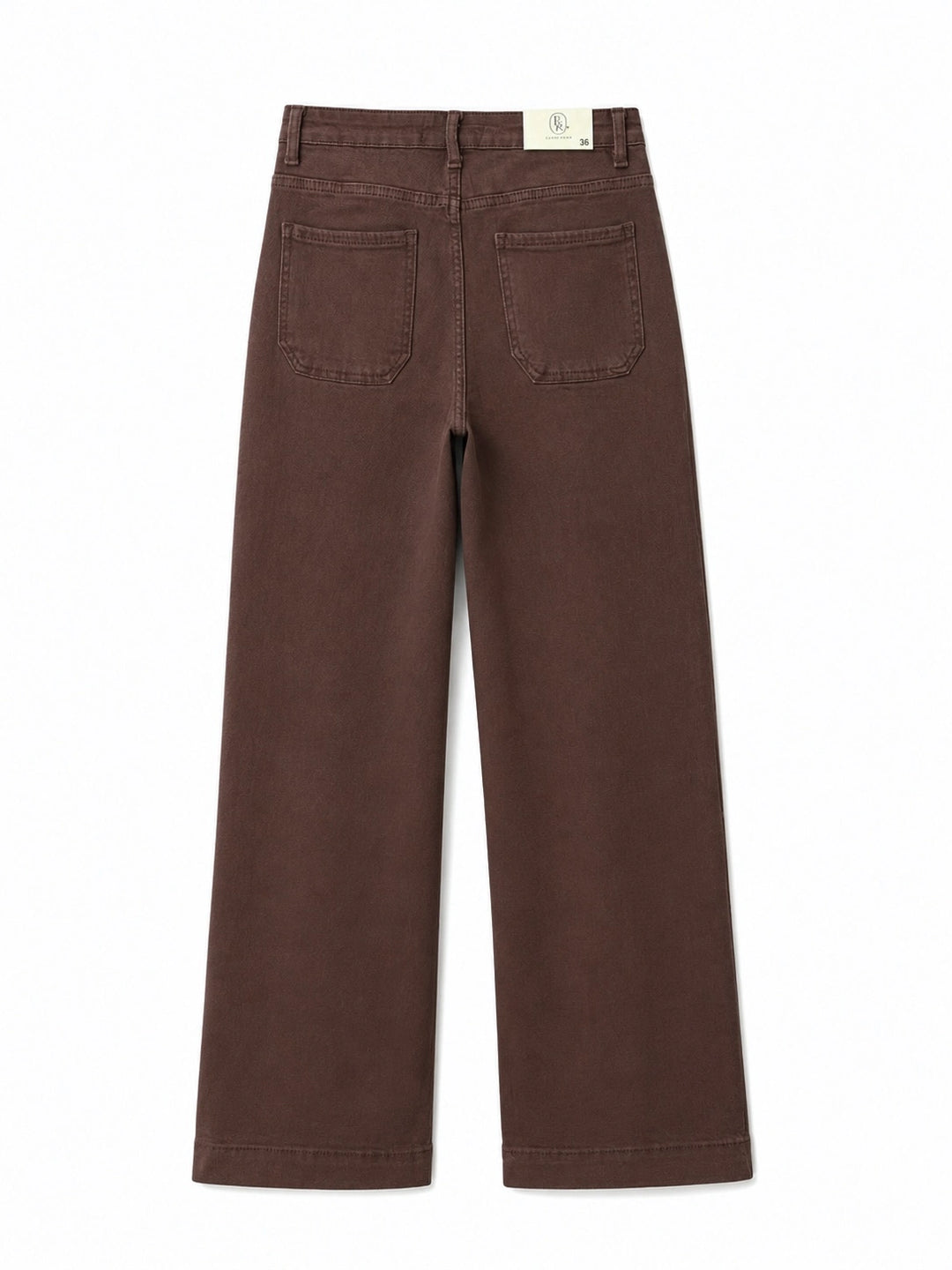 Pantalón Wide Leg con Bolsillos Trenzados
