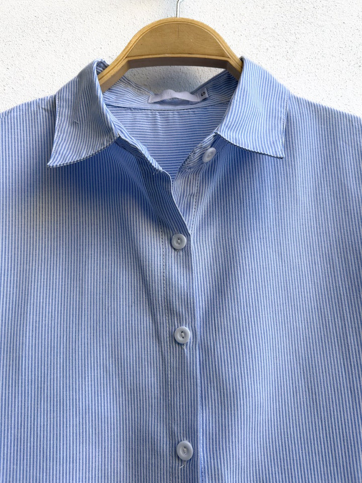 Camisa de Rayas Azules