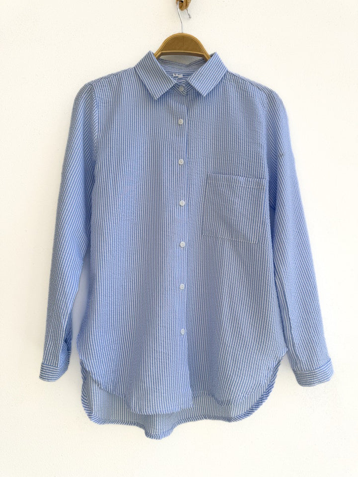 Camisa31276 Azul a Rayas