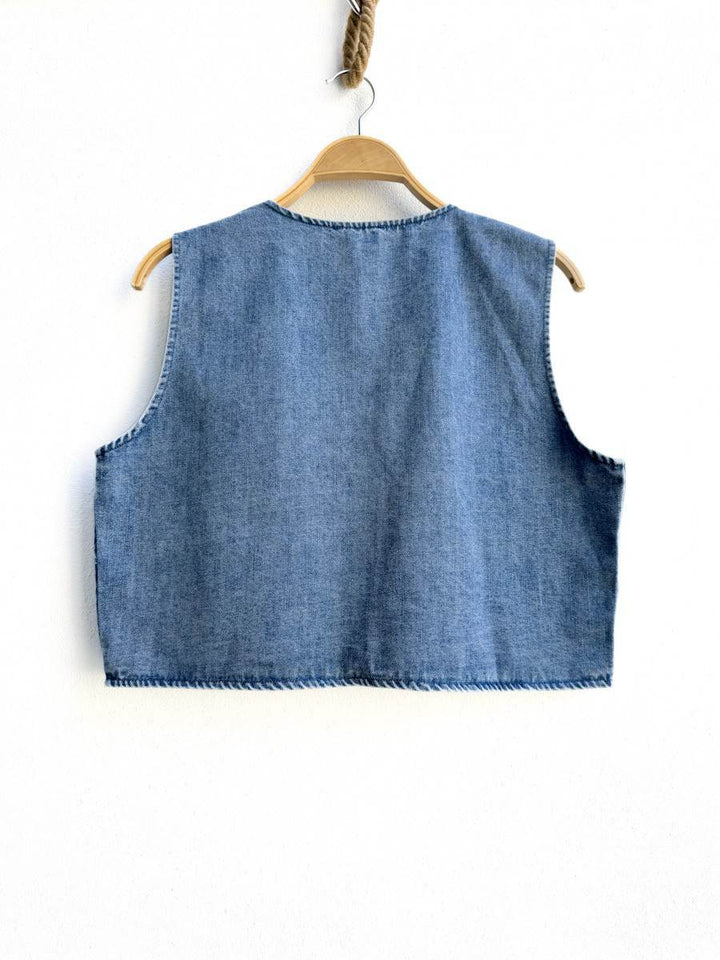 Chaleco Bordado ft777