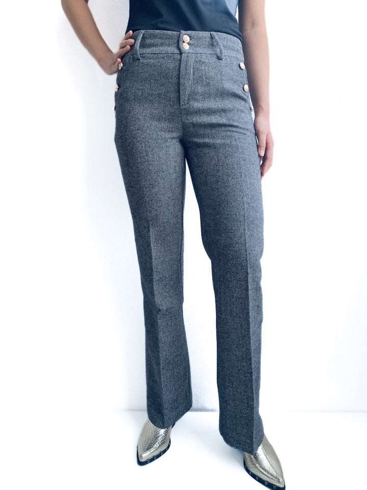 Pantalón De Traje Marion - Gris