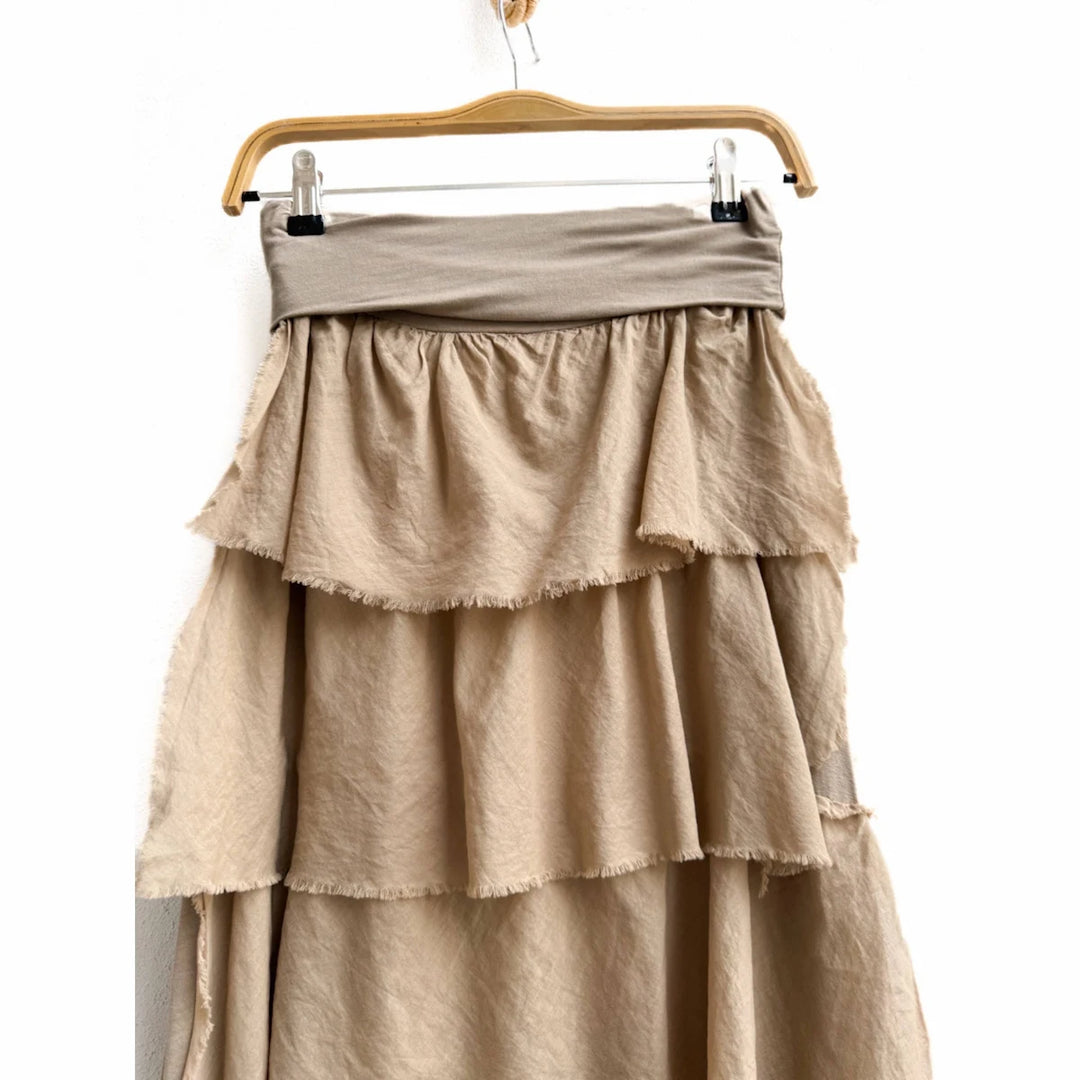 Falda larga con volantes – Estilo bohemio