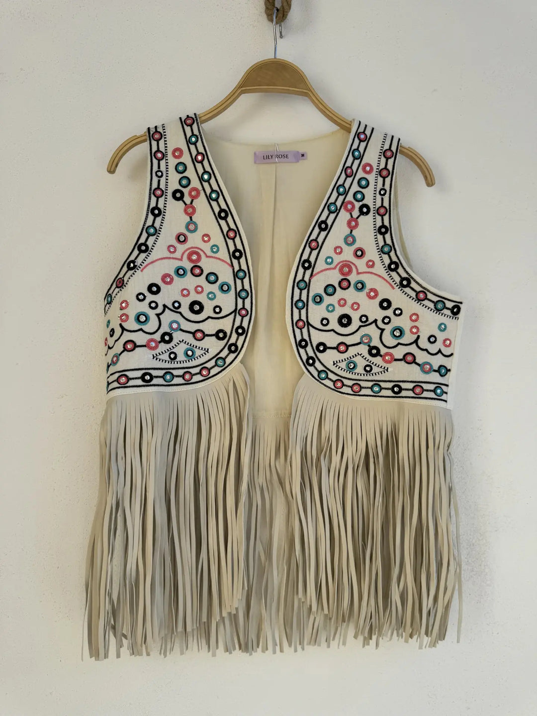 Chaleco Corto Fleco Crudo