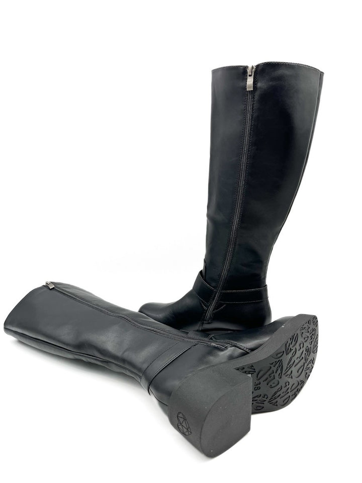 Botas Alta Biker Hebillas