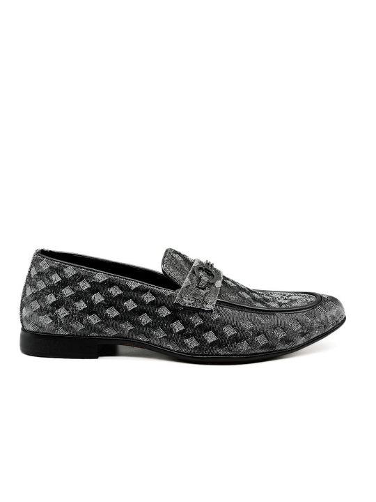 Mocasines Hombre de Brillo Plata