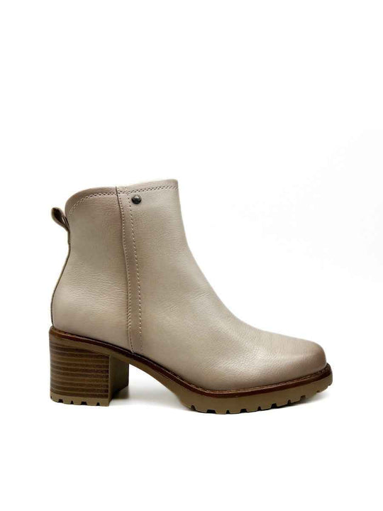 Botines Chelsea Mujre Beige