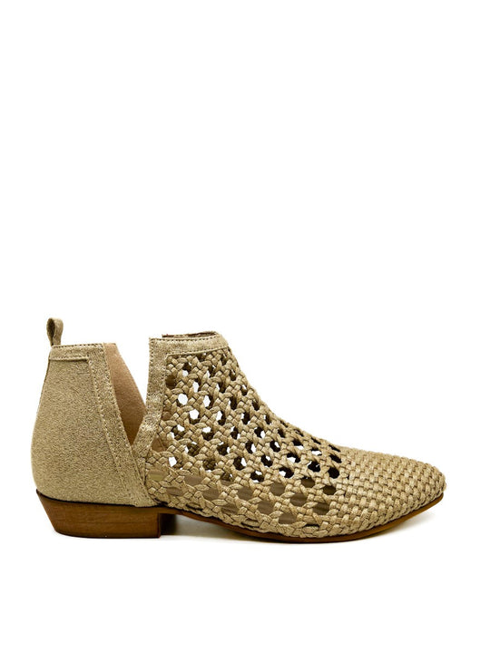 Botines Planas Calado Mujer, Corina M4001 Oro
