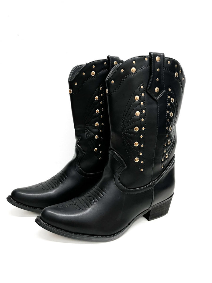 Botas Camperas Tachuelas Mujer