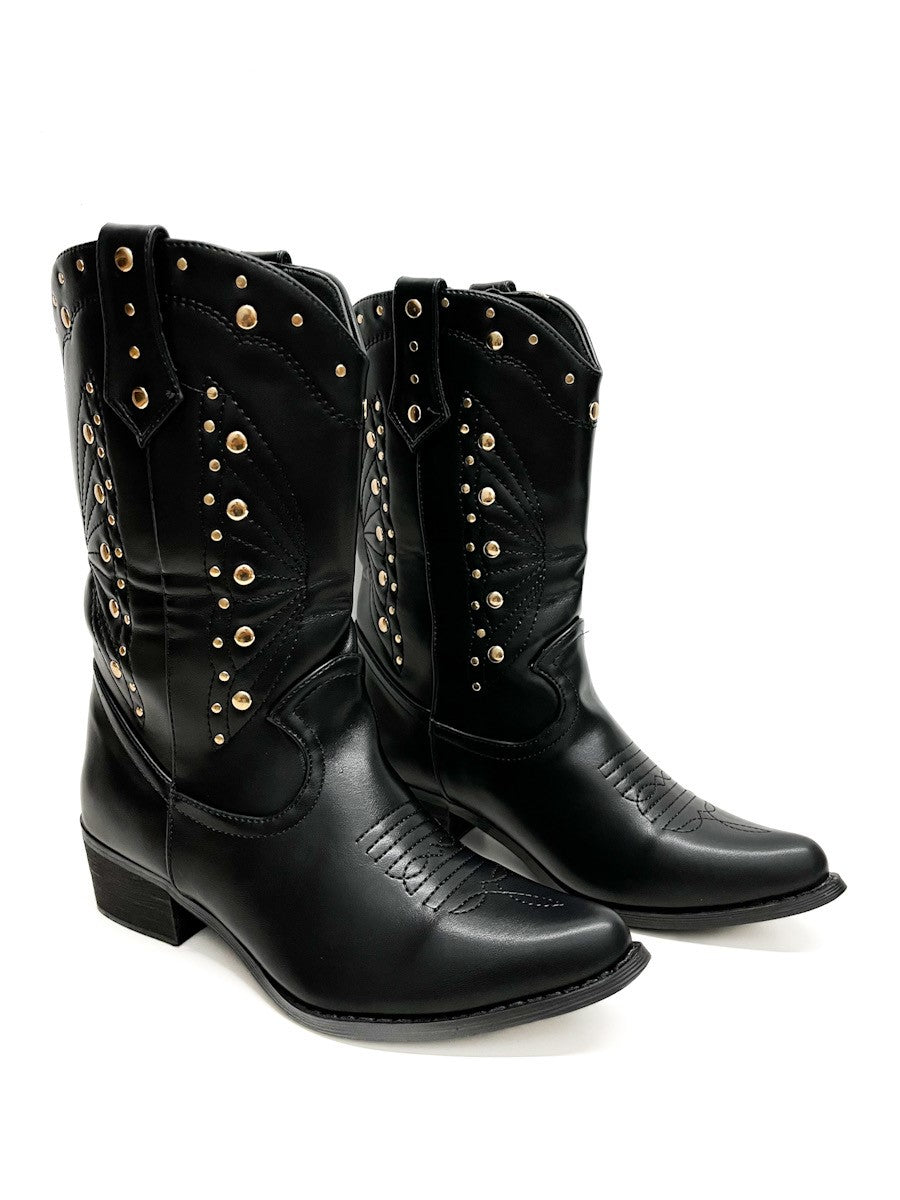 Botas Camperas Tachuelas Mujer