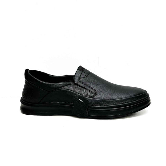 Mocasin de Piel Hombre, Referencia hH007 Negro