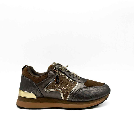 Zapatillas Brillos Mujer,Referencia J259 Marrón