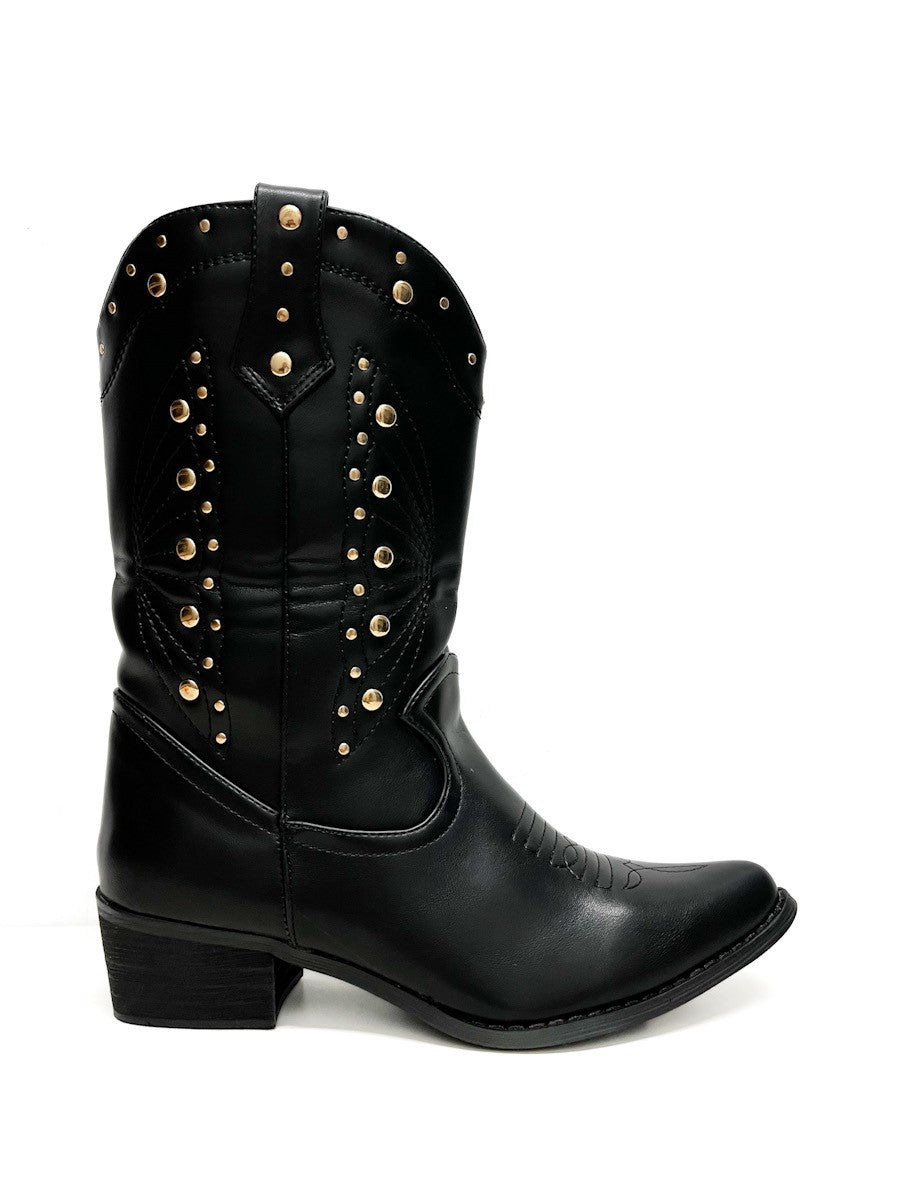 Botas Camperas Tachuelas Mujer